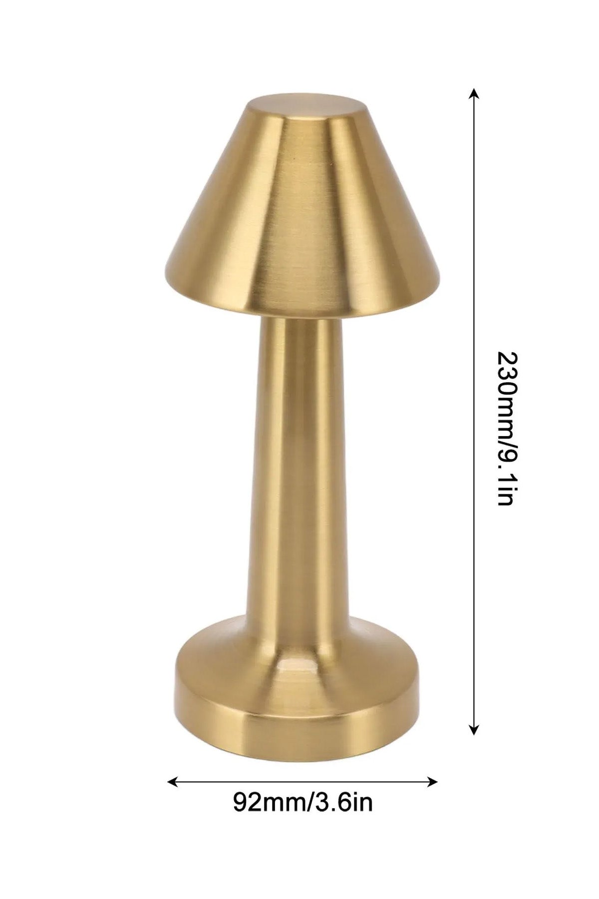 Minimalist Metal Şarjlı Masa Lambası - Dokunmatik 3 Renk Ayarlı Dekoratif Gece Lambası