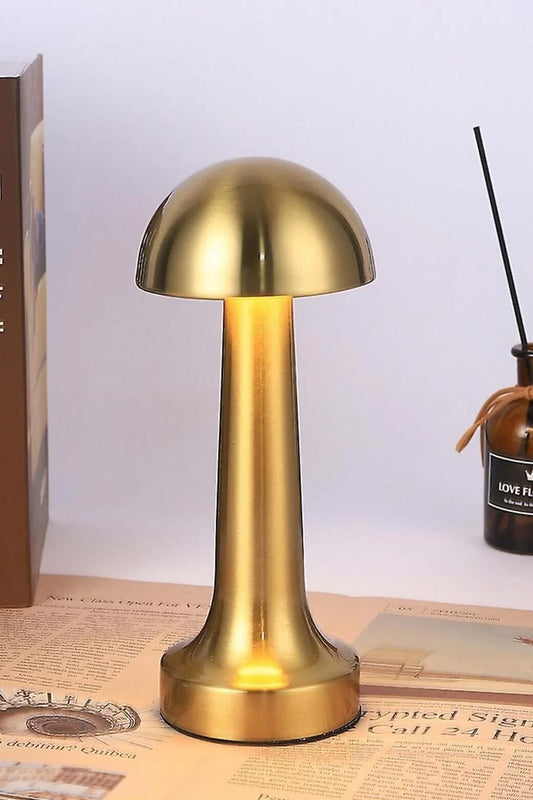 Minimalist Metal Şarjlı Masa Lambası - Dokunmatik 3 Renk Ayarlı Dekoratif Gece Lambası