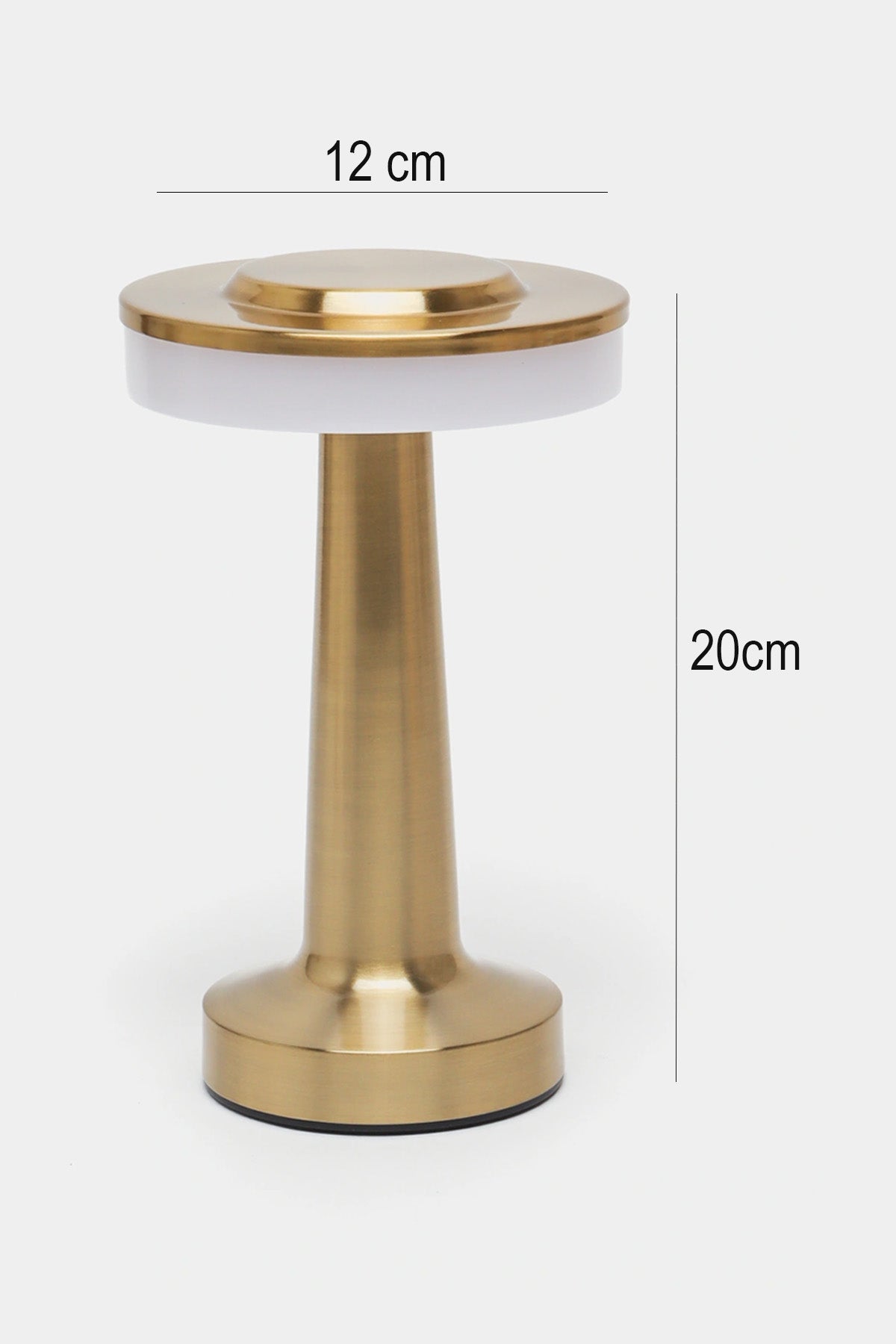 Minimalist Metal Şarjlı Masa Lambası - Dokunmatik 3 Renk Ayarlı Dekoratif Gece Lambası Hediye Önerisi