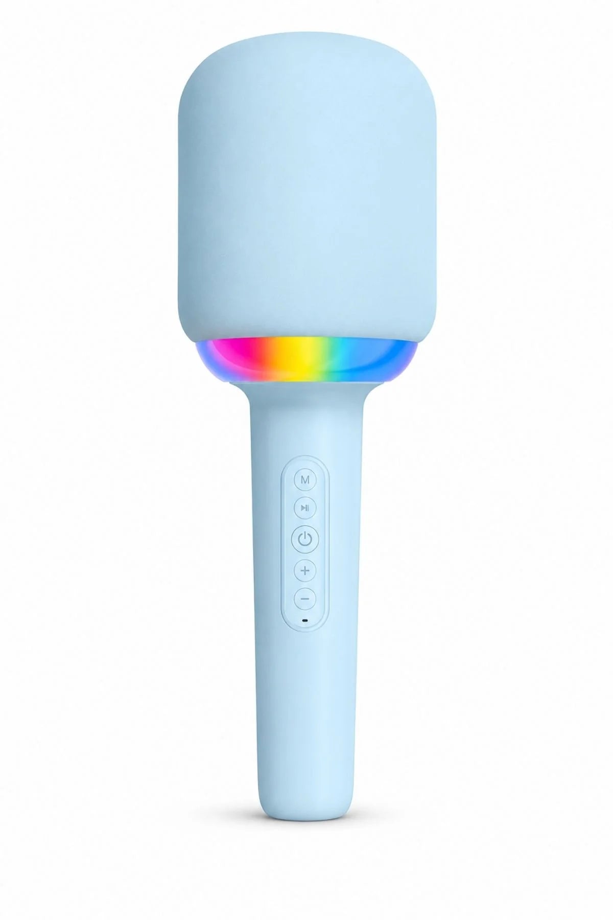 Kablosuz Bluetooth Karaoke Mikrofonu 5W RGB Işıklı Taşınabilir Kablosuz Mikrofon Şarjlı 1200 mAh