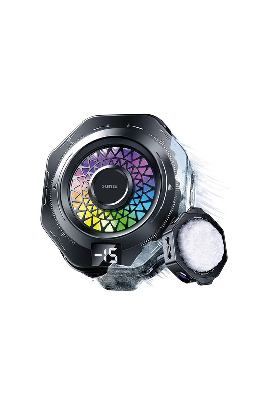 Telefon Tablet Soğutucu Oyuncu Fanı -15 Derece Gösterge Mıknatıslı Sessiz Telefon Soğutucusu - Görsel 2