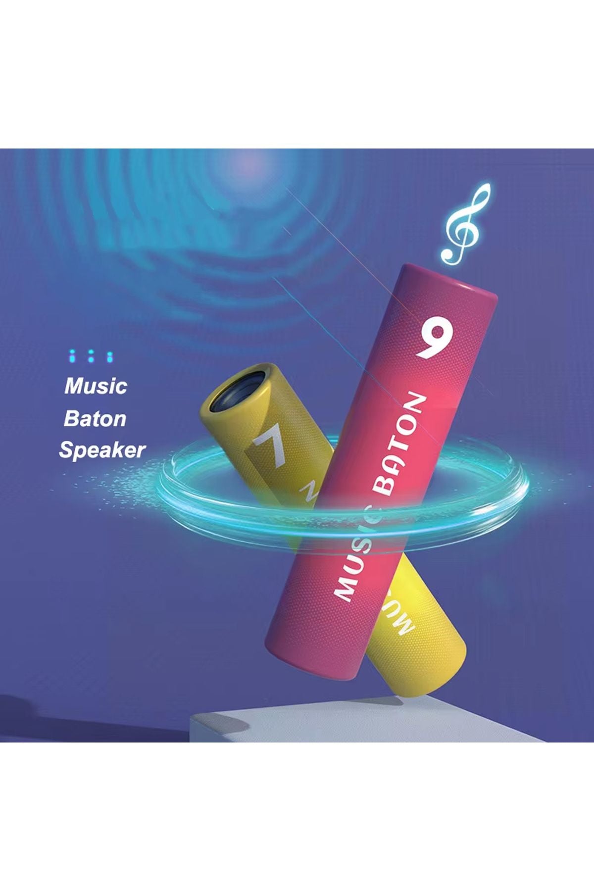Kablosuz Silindir Bluetooth Hoparlör Speaker Ekstra Bass Ses Bombası 2000 mAh IP65 Su Geçirmez - Görsel 6