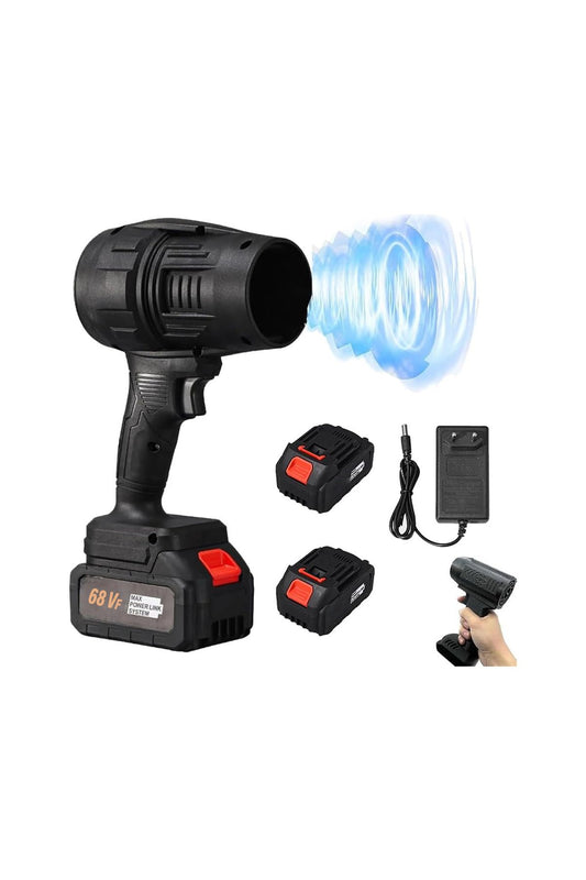 Akülü Çift Bataryalı Çok Fonksiyonlu Araç Üfleme Makinesi Turbofan Bahçe,Mangal,Su İtici - Görsel 2