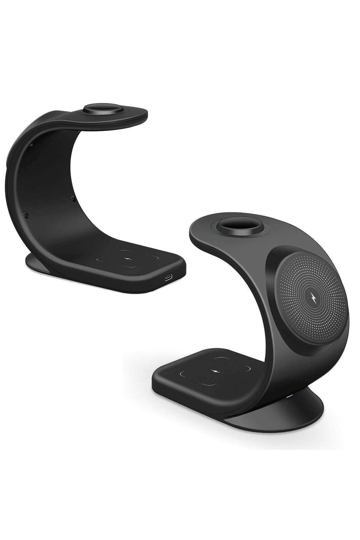 3in1 Magsafe 15 Watt Mıknatıslı Wireless Kablosuz Şarj İstasyonu Şarj Standı - Görsel 6