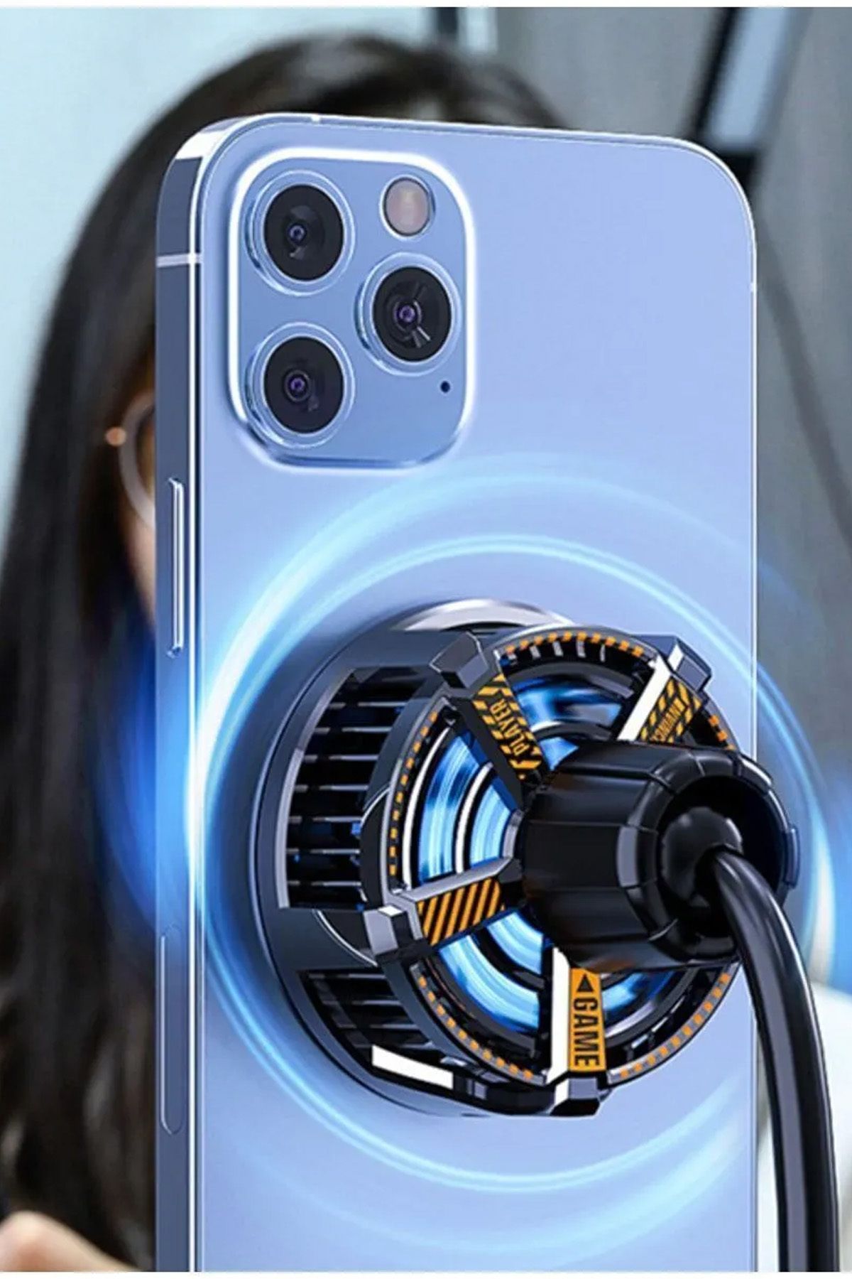 Manyetik Cep Telefon Soğutma Fanı Radyatör Soğutucu - Görsel 7
