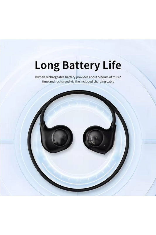 Boyun Bantlı Sporcu Bluetooth Kulaklık Hava İletim Kablosuz Kulaklık Ergonomik-Yüksek Ses Kalitesi - Görsel 2