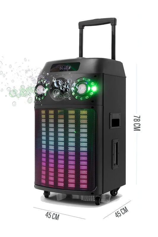 Büyük Boy Bluetooth Hoparlör Speaker 12" Woofer 1 Tweeter 100W 2 Mikrofon Hoparlör Baloncuklu - Görsel 2