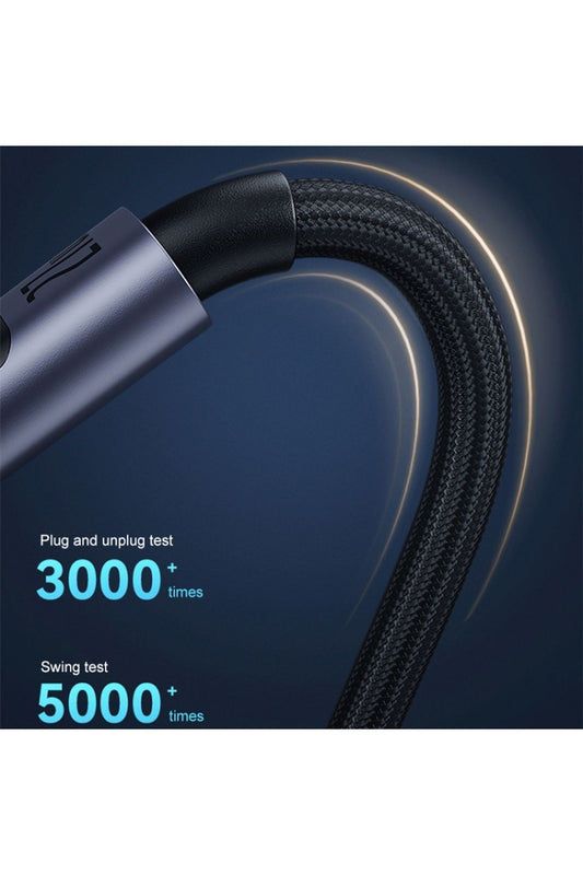 iPhone Lightning Hızlı Şarj Kablosu iPhone 14 13 12 11 Uyumlu Hızlı 27W Led Göstergeli 120cm - Görsel 2