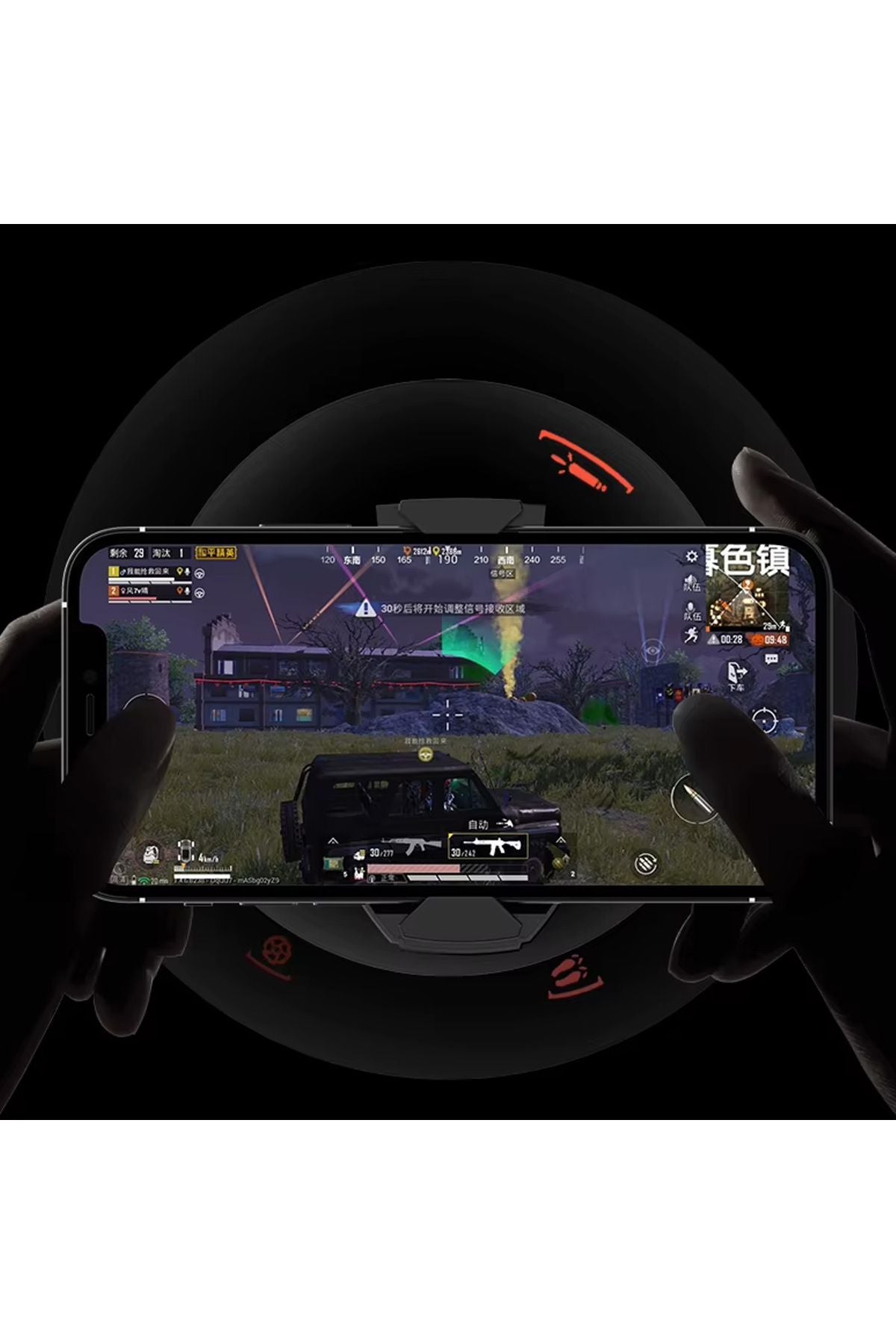 Gaming Cep Telefon Hava Soğutma Fanı Metal Radyatör Soğutucu Mavi Efekt İos Android Pubg Uyumlu - Görsel 3