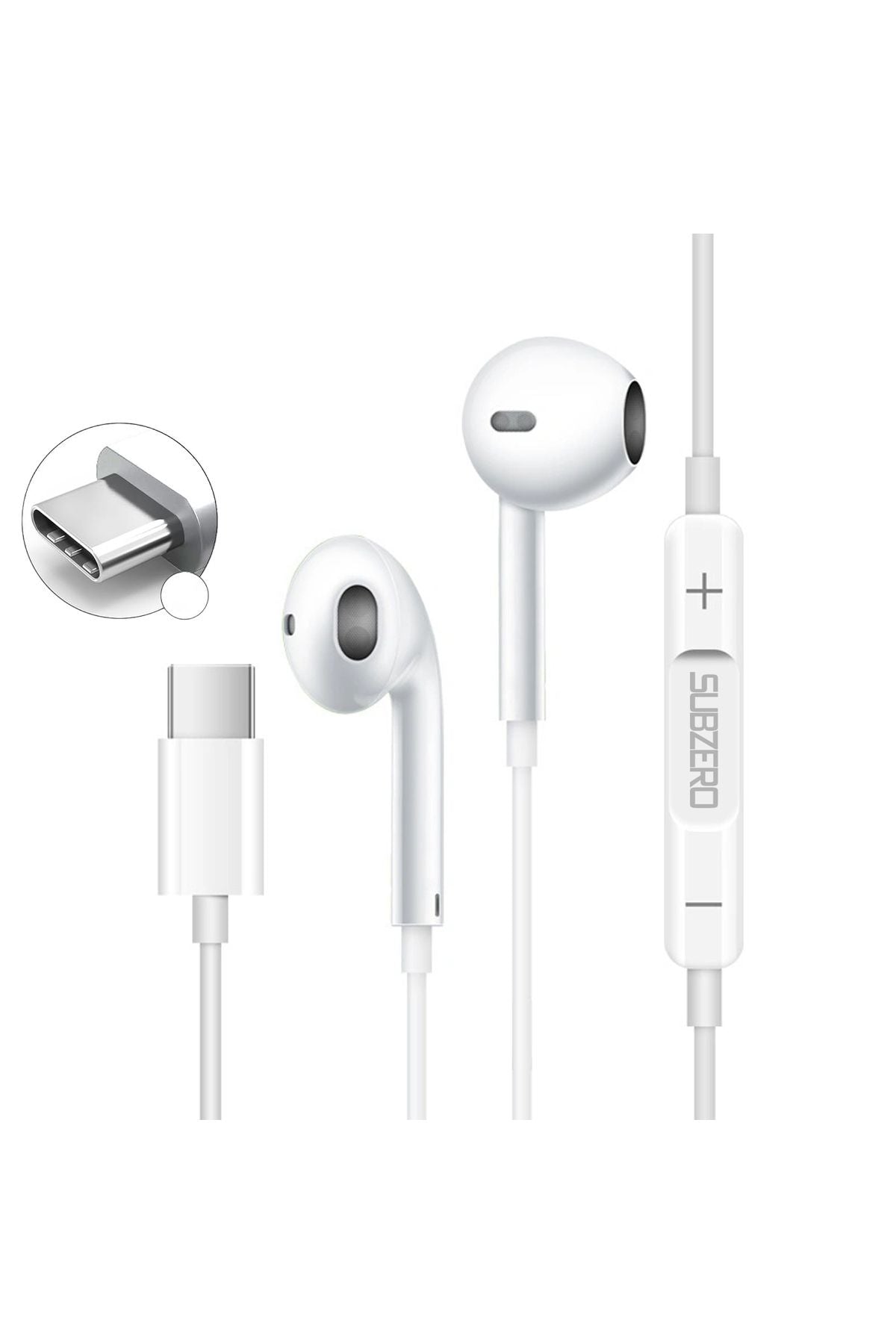 S20 FE - S20 Ultra - S20+ Plus Kulaklık Kablolu Type C Mikrofonlu Kulaklık - Görsel 3