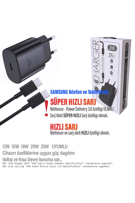 Samsung A33 5G - A34 5G - A35 5G Uyumlu Şarj Aleti 25W HIZLI ve 5A Şarj Kablosu - Görsel 2
