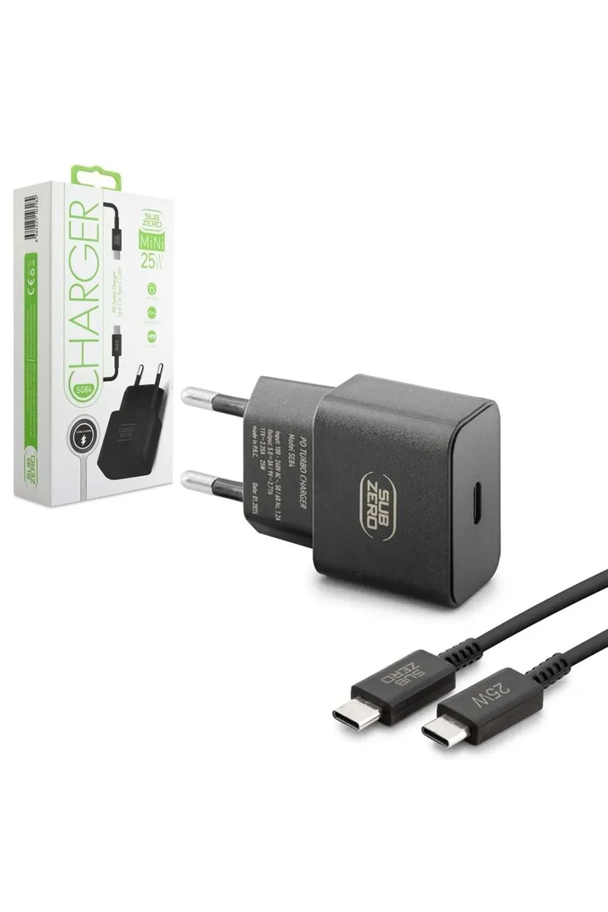 Samsung Galaxy S21 FE Uyumlu Type-C Şarj Aleti 25W Süper Hızlı Şarj PD 3.0 - Görsel 2