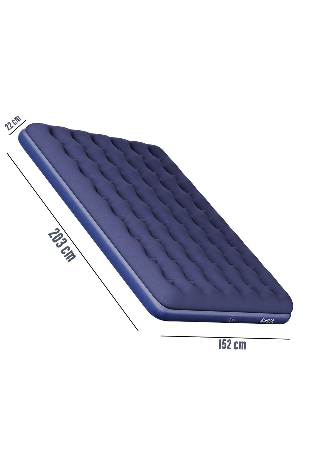 Çift Kişilik Şişme Yatak - 2 Yastık Ve El Pompası Hediyeli 203cmx152cmx22cm Kamp & Ev Kullanımı - Görsel 2