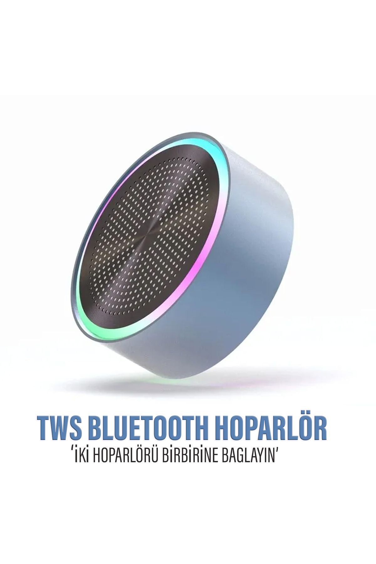 Mini Bluetooth Hoparlör Ses Bombası TWS Çift Hoparlör Bağlantısı