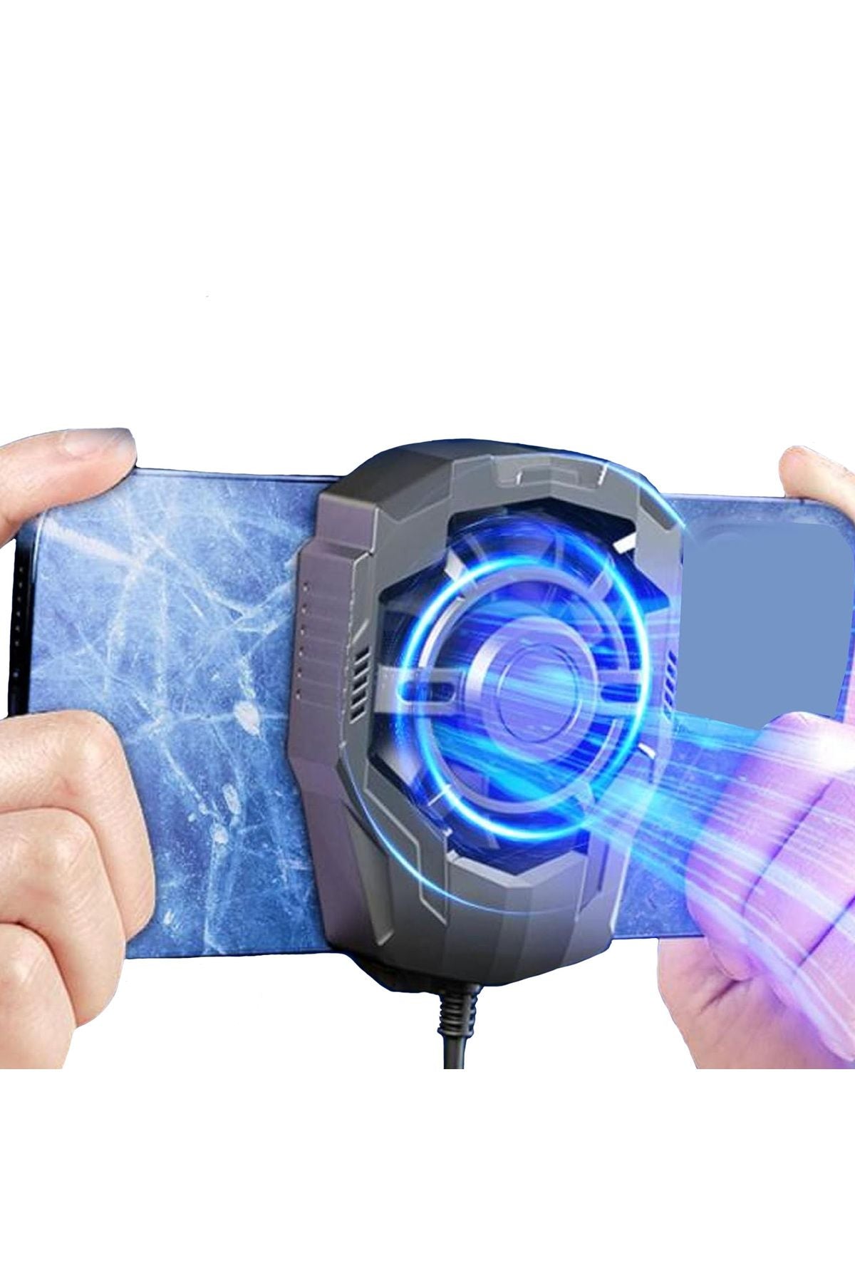 Gaming Cep Telefon Hava Soğutma Fanı 5500 Rpm Radyatör Soğutucu İos Android Pubg Soğutucu Uyumlu