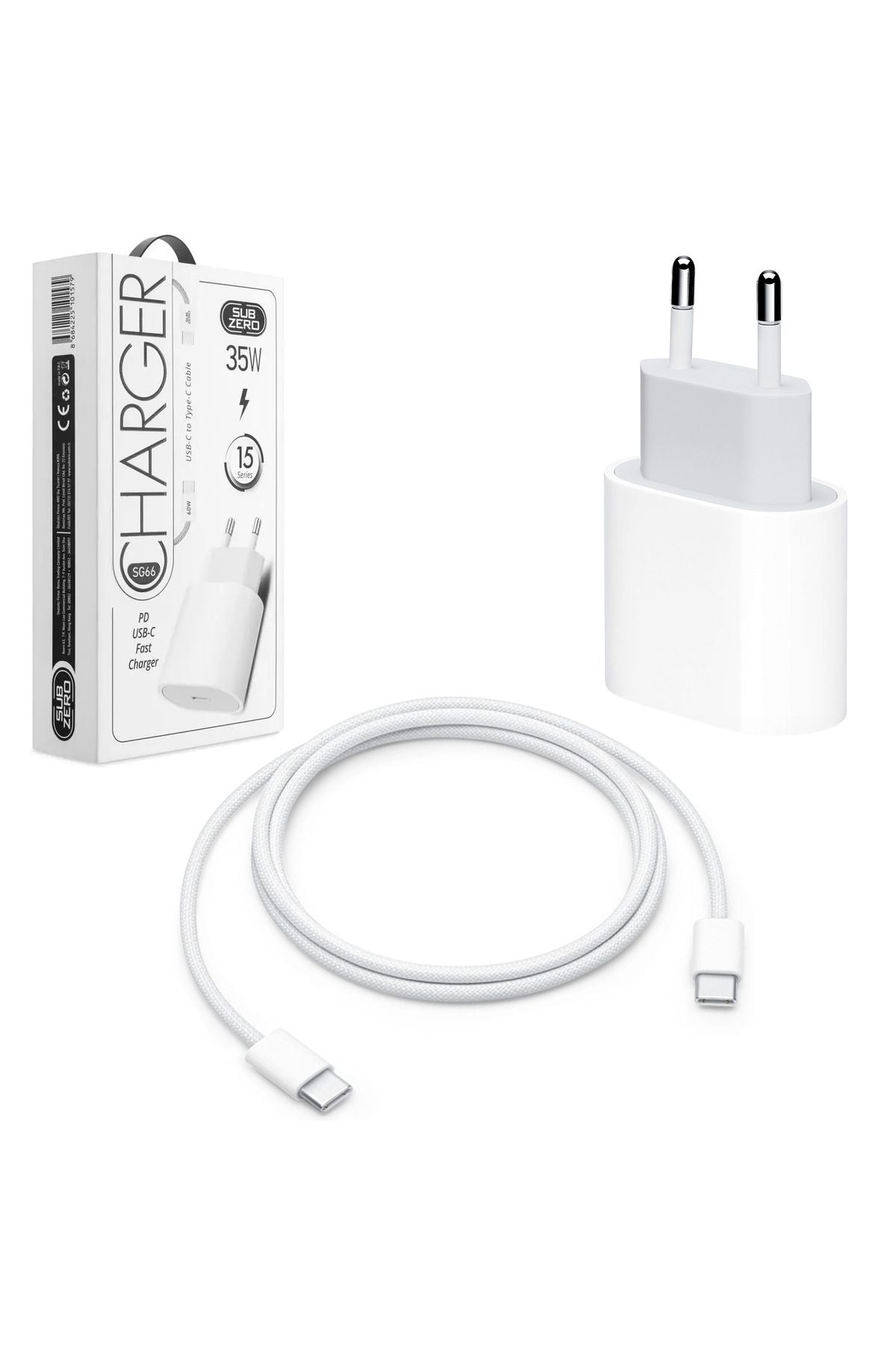 Iphone 15-15 PRO-15 PRO Max Uyumlu Şarj Aleti Set HIZLI Adaptör ve Type-C Kablosu - Görsel 3