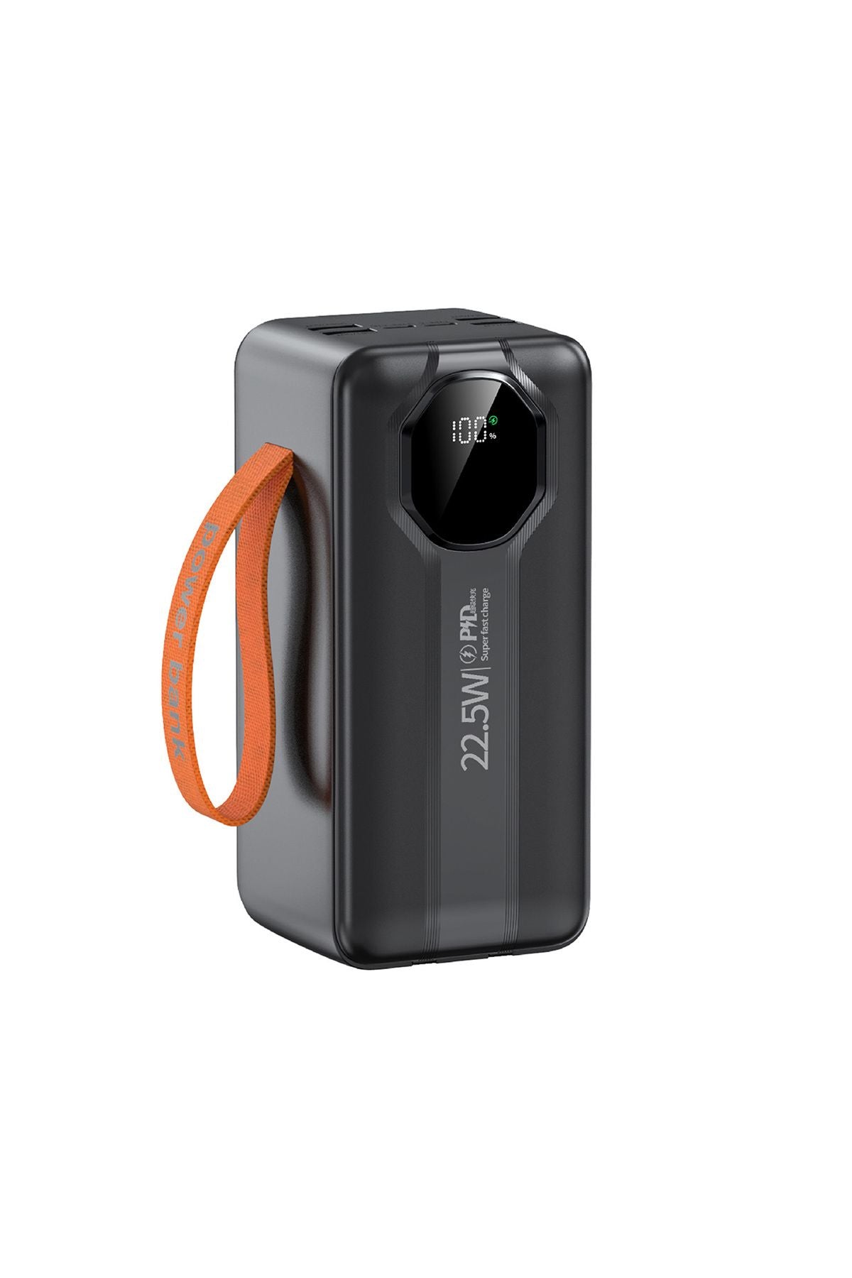 50.000 mAh Hızlı Şarj PD 22.5W Taşıma Askılı Powerbank 4x USB 2x Type-C Kendinden Kablolu Powerbank - Görsel 3
