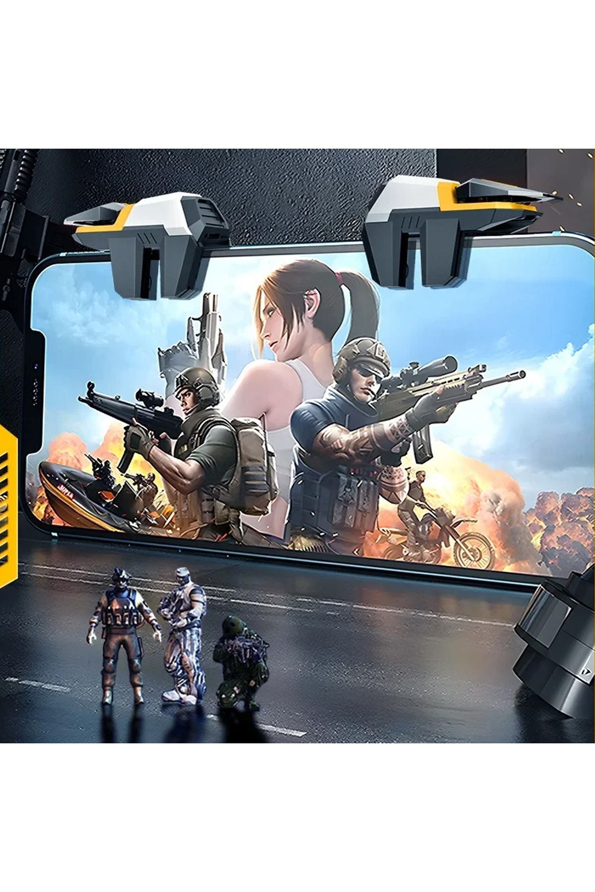 Oyun Nişan Ve Tetik Tuşları Oyun Tetikleri Gamer Oyun Konsolu Yüksek Hassasiyetli 6 Parmak - Görsel 4