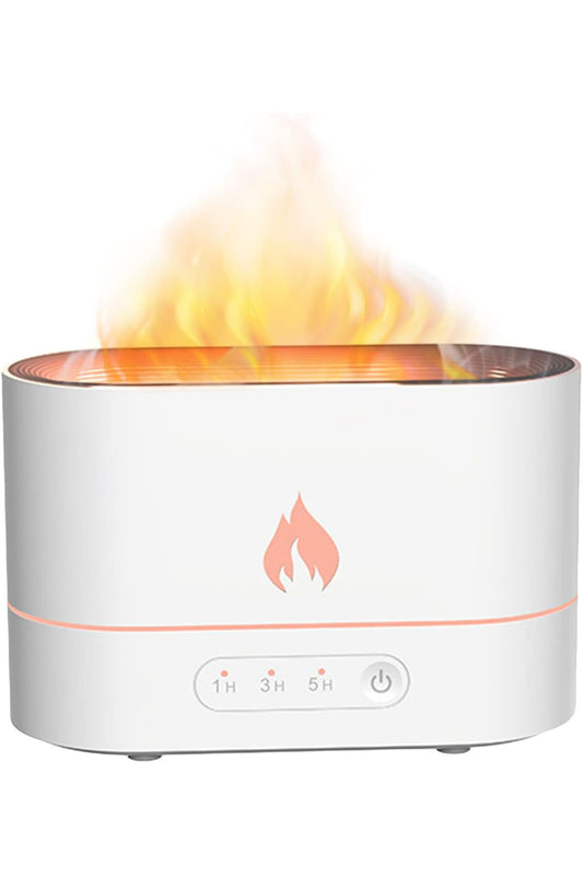 Alev Görünümlü Hava Nemlendirici Aroma Terapi Buhar Makinesi Aromatik Oda Kokusu Difüzörü - Görsel 2