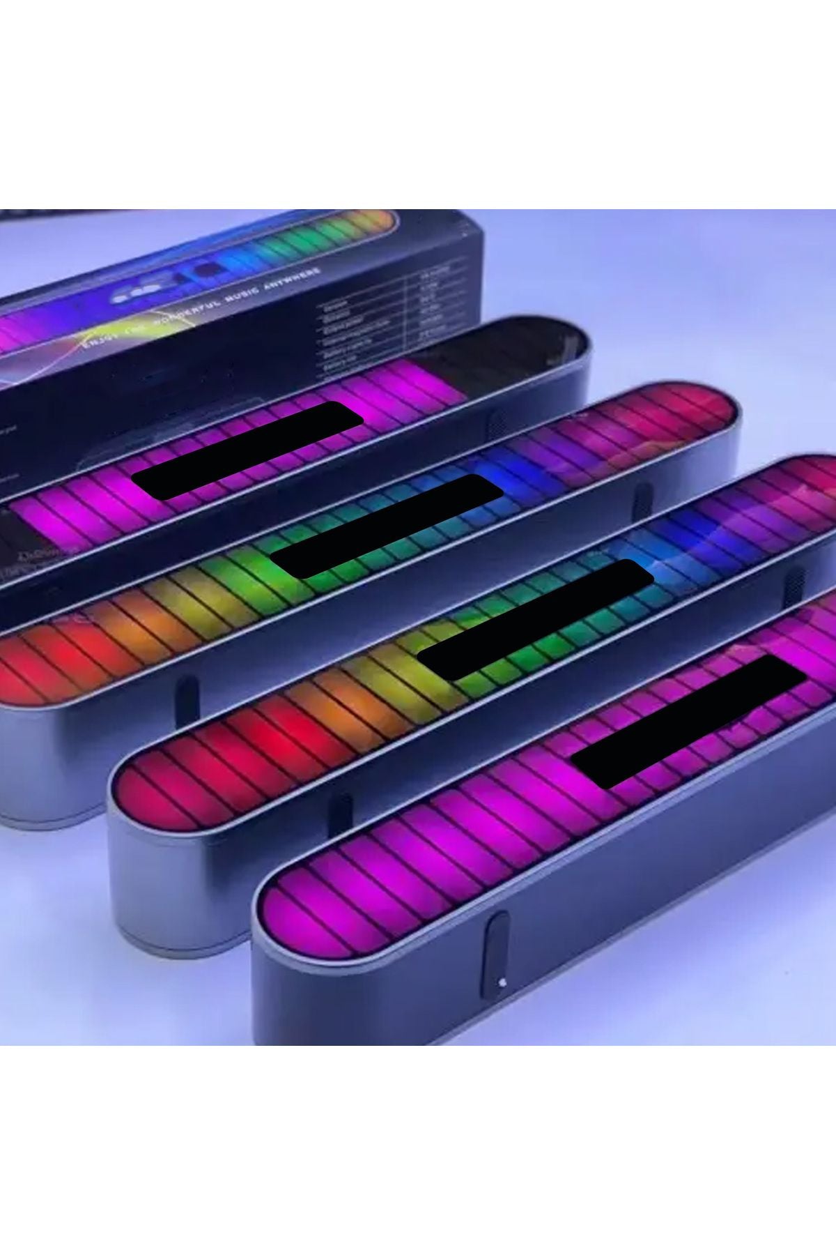 RGB Işıklı Bluetooth Hoparlör TWS Çift Hoparlör Bağlantı Speaker Kaliteli Ses Bombası 1800 mAh - Görsel 6
