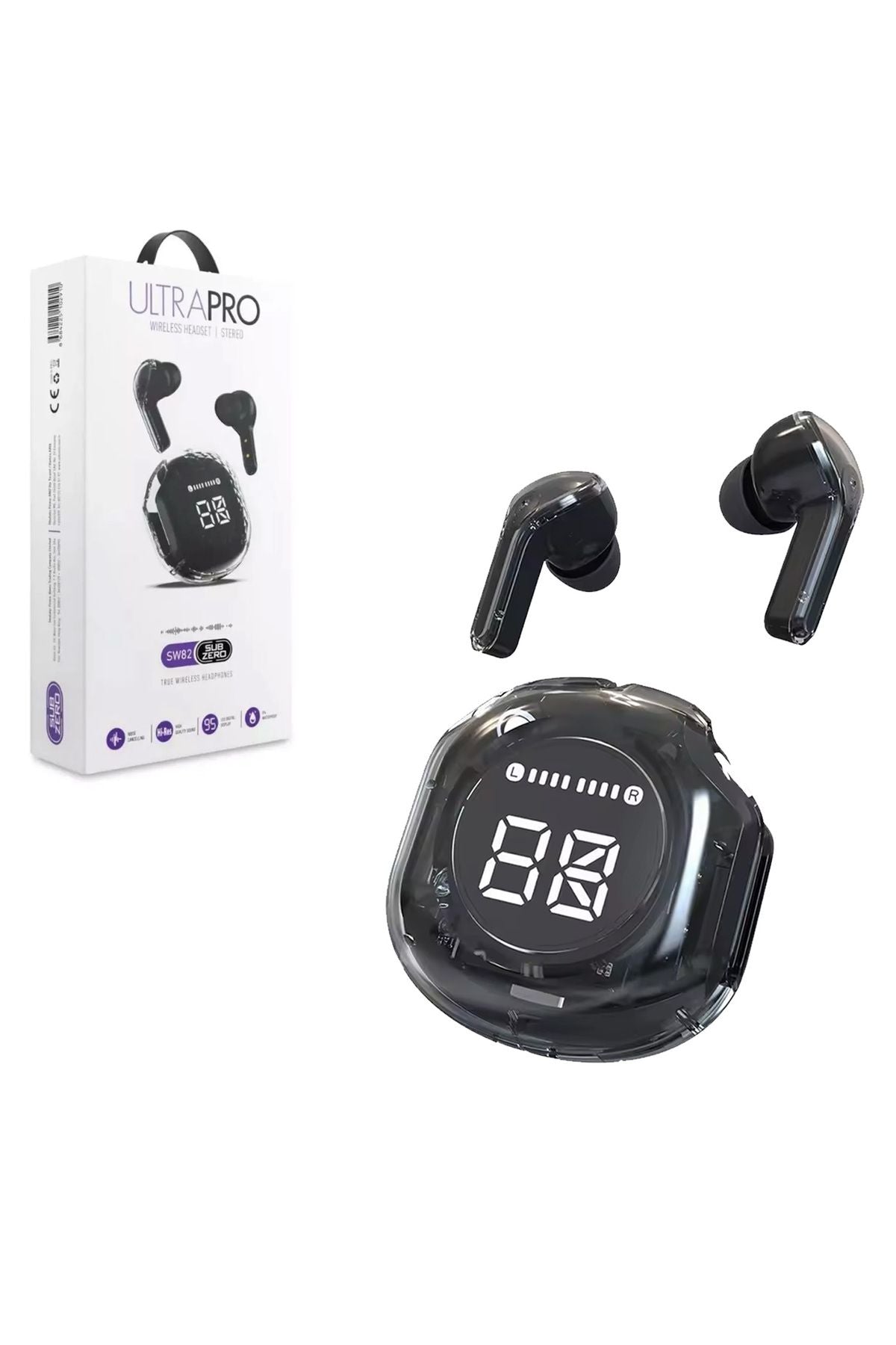 TWS Kulak İçi Bluetooth Kulaklık Led Göstergeli Wireless V5.3 Ultrapro IP4X Su Geçirmez - Görsel 7