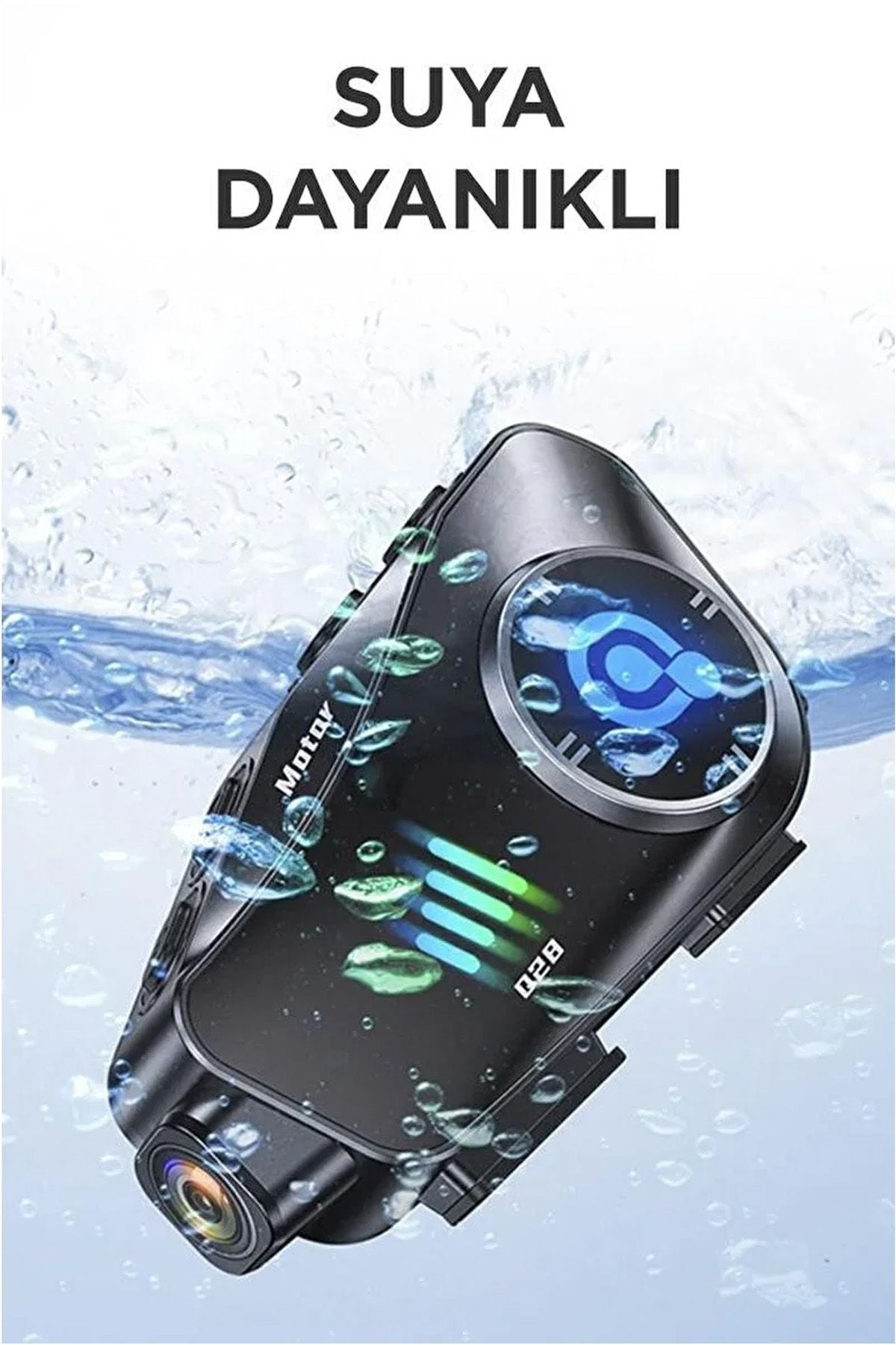 Kask Kamerası ve Kulaklık İntercom Motorcu Kask Kulaklığı Bluetooth 1080P Kamera Kayıt - Görsel 7