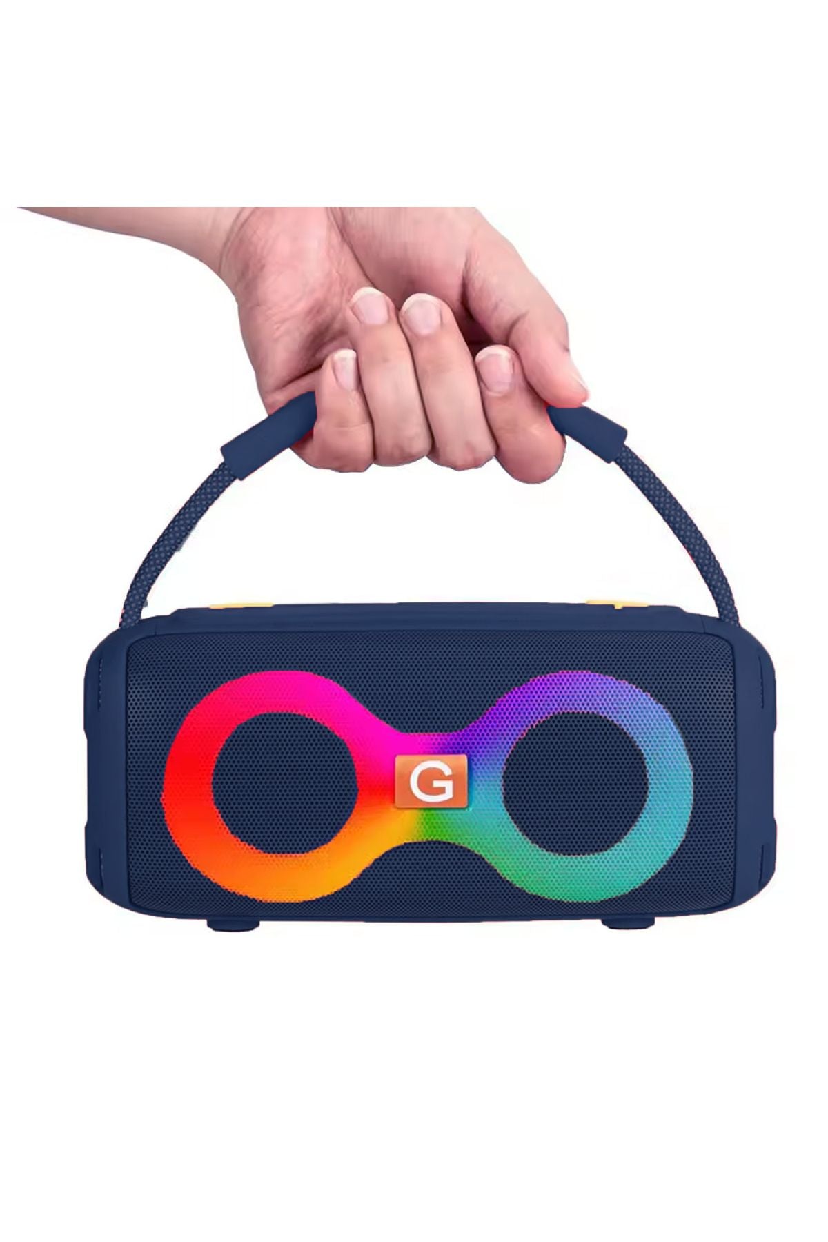 Güçlü Bass Bluetooth Hoparlör Ses Bombası 2200 mAh Kablosuz Speaker 5W x2 Hoparlör USB/TF/AUX/Type-C - Görsel 4