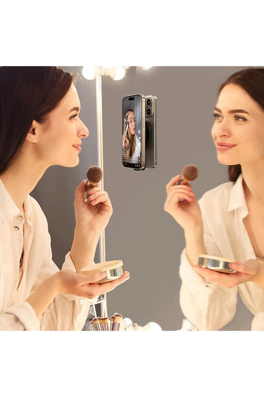 Mıknatıslı Vantuzlu Elde Telefon Tutma Aparatı Cep Telefon Tutucu Askı Süper Güçlü - Görsel 2