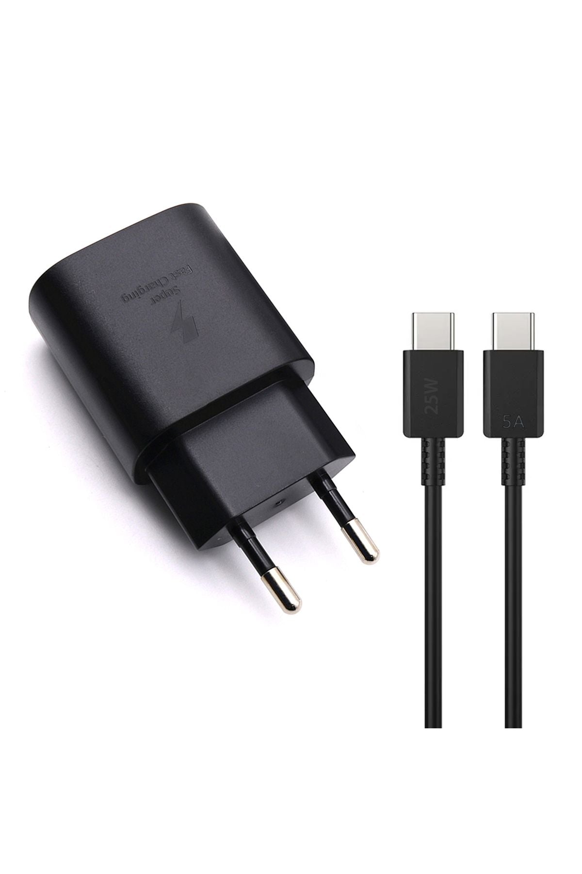 Samsung A70 Uyumlu HIZLI Şarj Aleti ve 25W HIZLI Type-C 5A Hızlı Şarj Kablo - Görsel 4