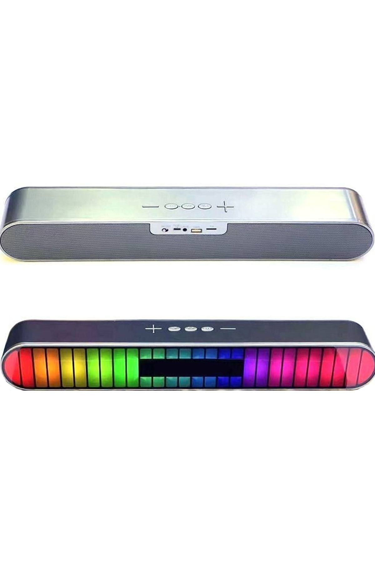 RGB Işıklı Bluetooth Hoparlör TWS Çift Hoparlör Bağlantı Speaker Kaliteli Ses Bombası 1800 mAh - Görsel 5