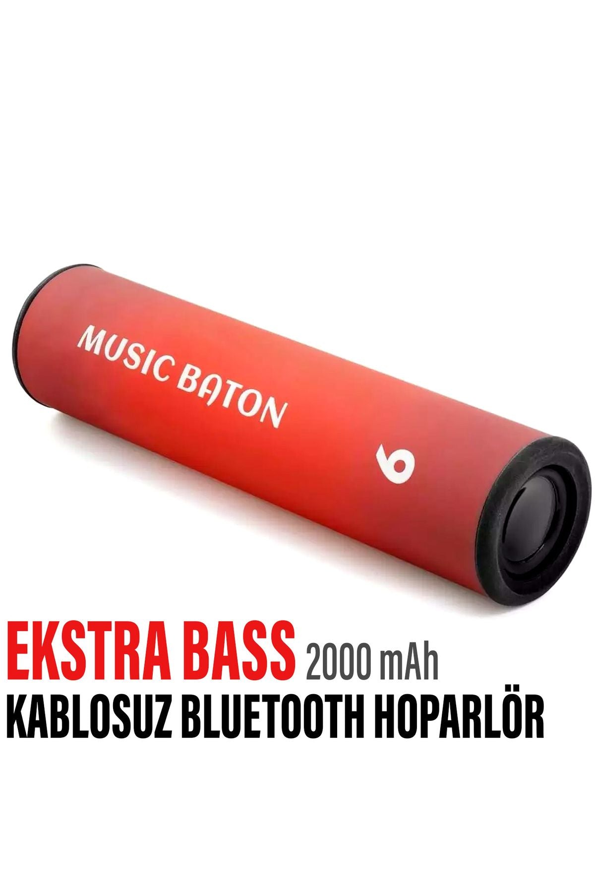 Kablosuz Silindir Bluetooth Hoparlör Speaker Ekstra Bass Ses Bombası 2000 mAh IP65 Su Geçirmez
