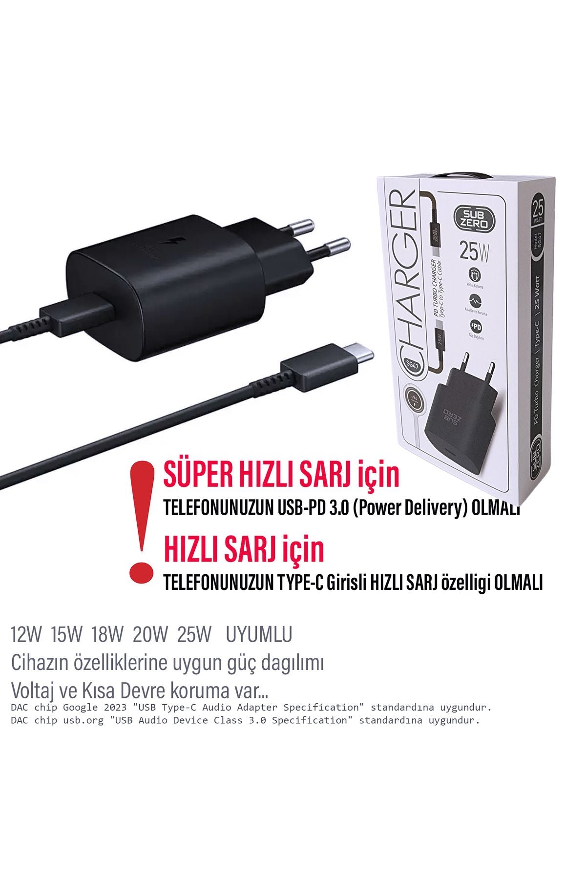 Samsung S10 S10E S10+ Plus Uyumlu Şarj Aleti ve Kablosu 25W HIZLI Şarj Type C Kablo - Görsel 3