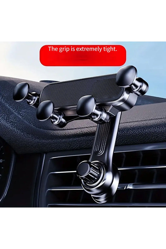 Araç Torpido Havalandırma Klipsli Telefon Tutucusu 360° Dönebilir Akrobat Darbeye Dayanıklı Tutacak - Görsel 2