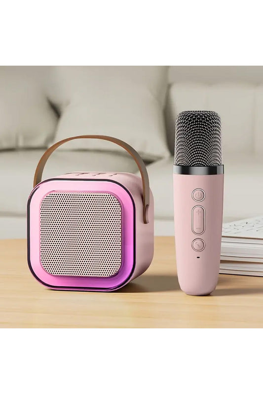 Mini Kablosuz Bluetooth Karaoke Hoparlör Kareoke Makinesi Çocuklar İçin Evde Karaoke Seti - Görsel 2