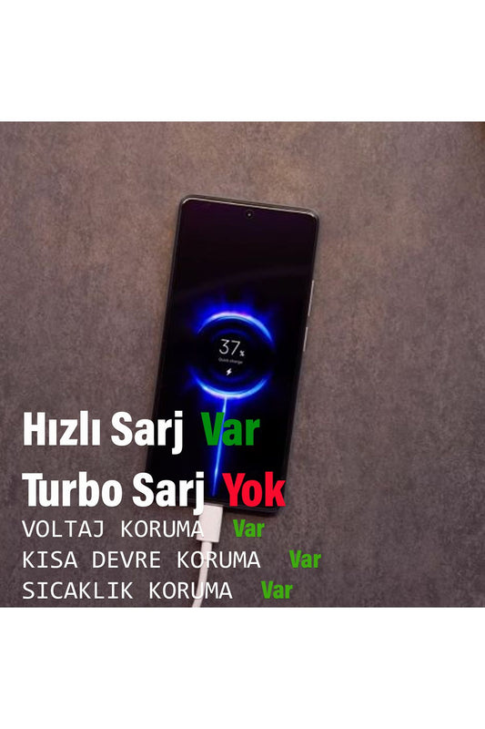 Redmi Note 12 Şarj Aleti 33W HIZLI Şarj Adaptör ve Kablosu - Görsel 2