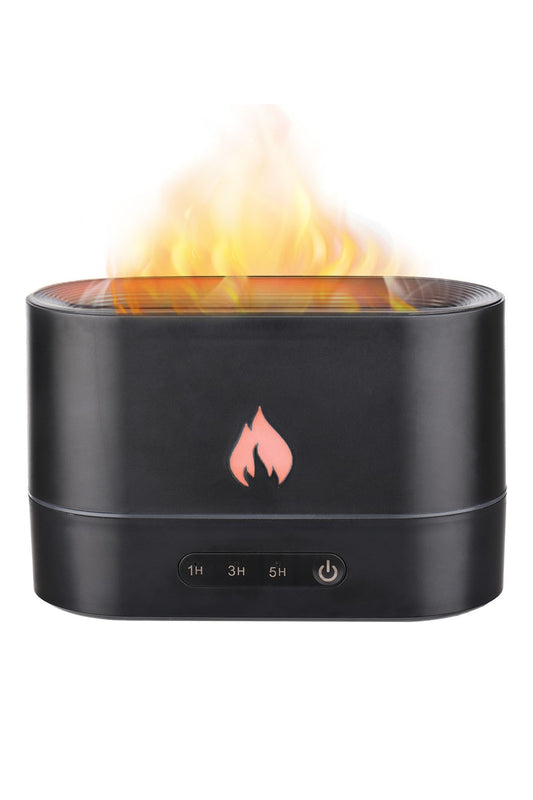 Alev Görünümlü Hava Nemlendirici Aroma Terapi Buhar Makinesi Aromatik Oda Kokusu Difüzörü - Görsel 2