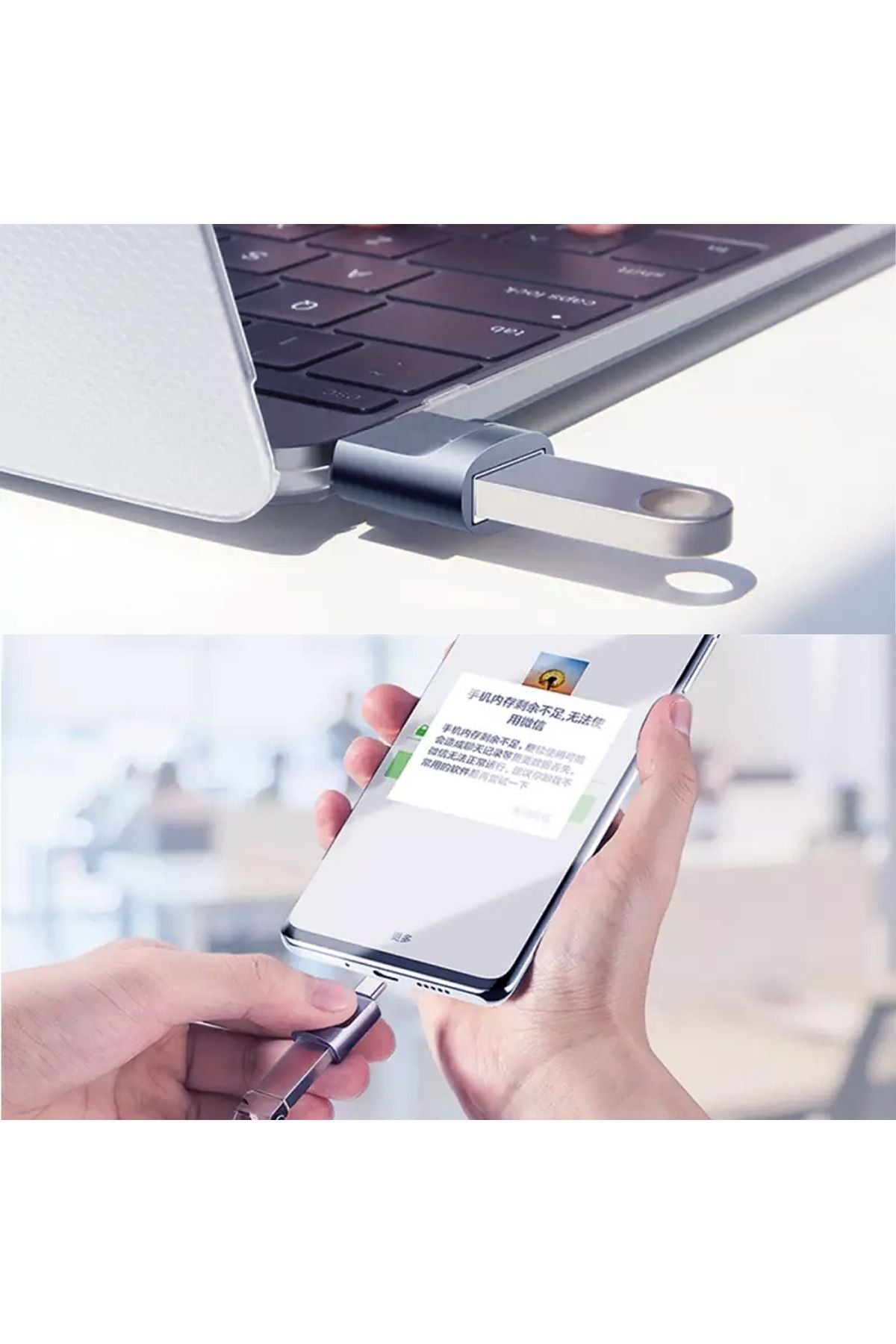 Type-C USB Çevirici iPhone 15 15 Pro 15 Pro Max Uyumlu 5 Gbps Hızlı Veri Aktarıcı Type C Dönüştürücü - Görsel 6
