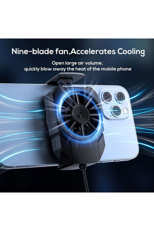 Gaming Cep Telefon Hava Soğutma Fanı Radyatör Soğutucu İos Android Pubg Gaming Soğutucu Uyumlu - Görsel 2