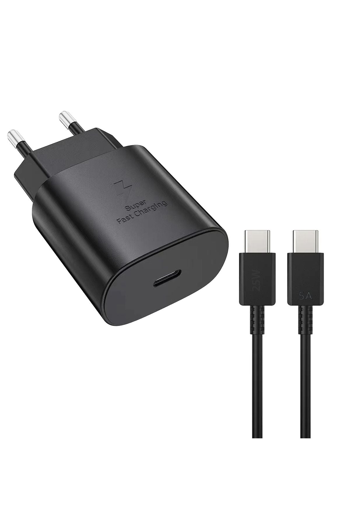 Samsung A70 Uyumlu HIZLI Şarj Aleti ve 25W HIZLI Type-C 5A Hızlı Şarj Kablo - Görsel 5