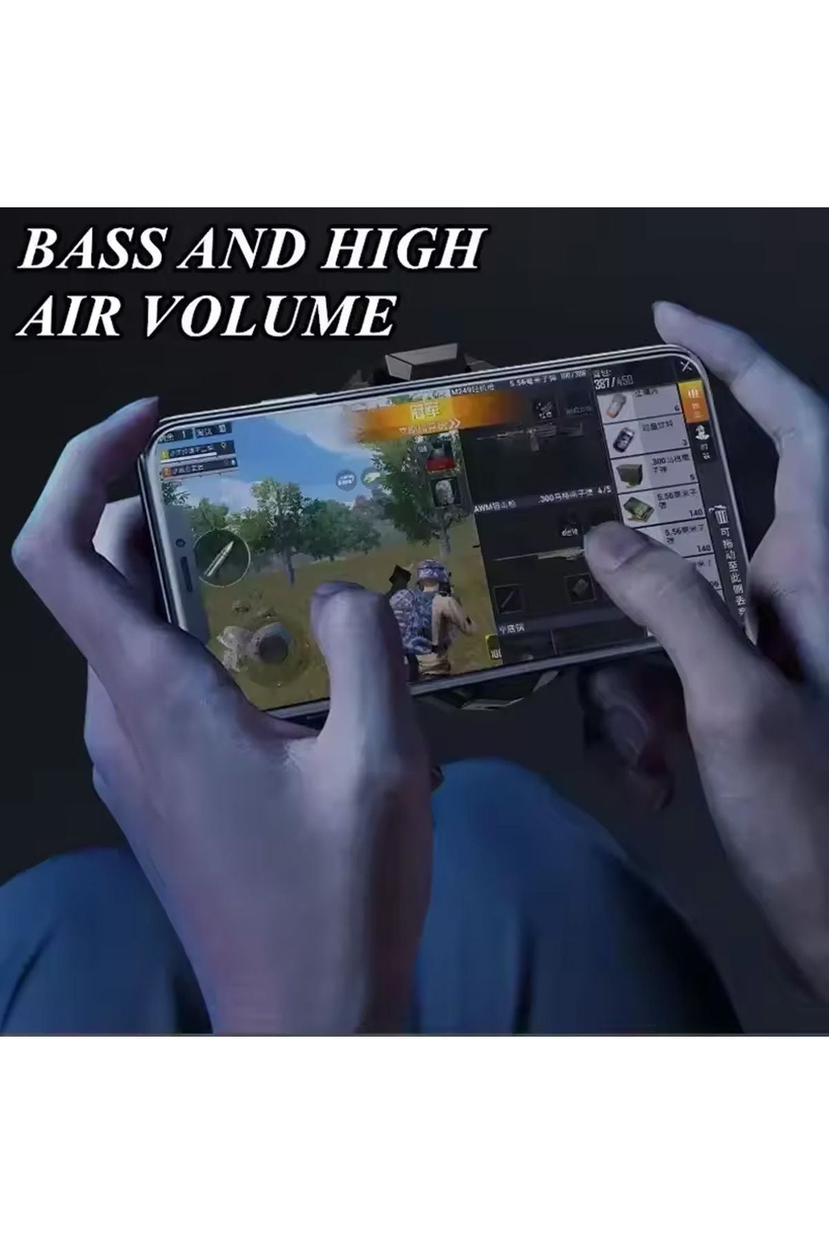 3 Kademeli Şarjlı Gaming Telefon Hava Soğutma Fanı Metal Soğutucu İos Android Pubg Uyumlu 800 mAh - Görsel 5