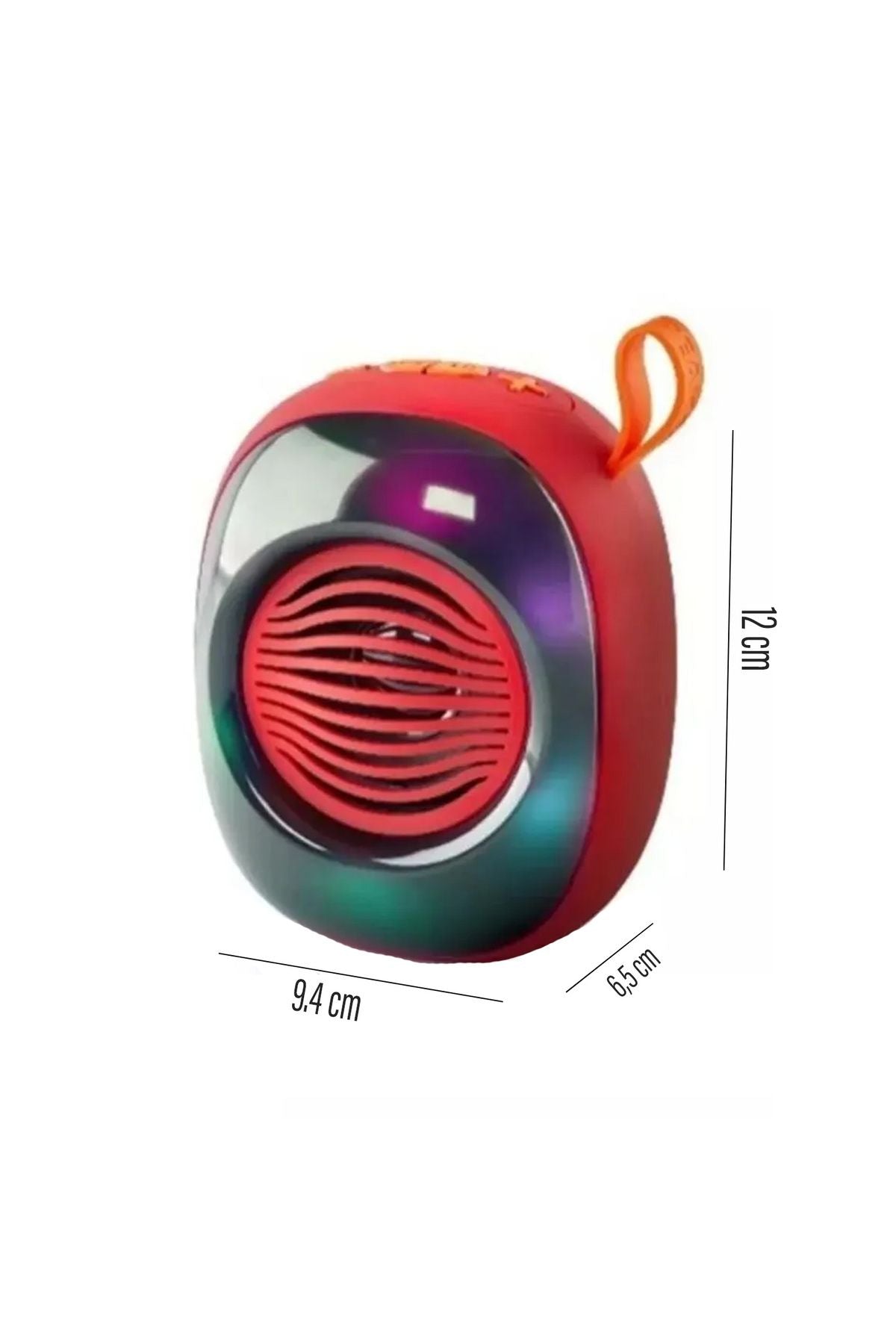 Kablosuz Bluetooth Hoparlör 5W RGB Led Işıklı Speaker Ses Bombası 1200 mAh Güçlü Ses Kalitesi - Görsel 5