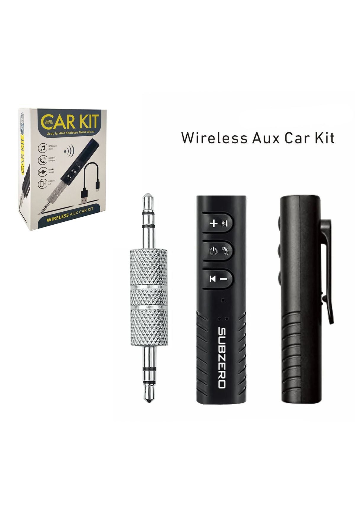 Araç Aux / Oto Teyp Aux Kablosuz Bağlantı Bluetooth Yapma Kiti - Görsel 6