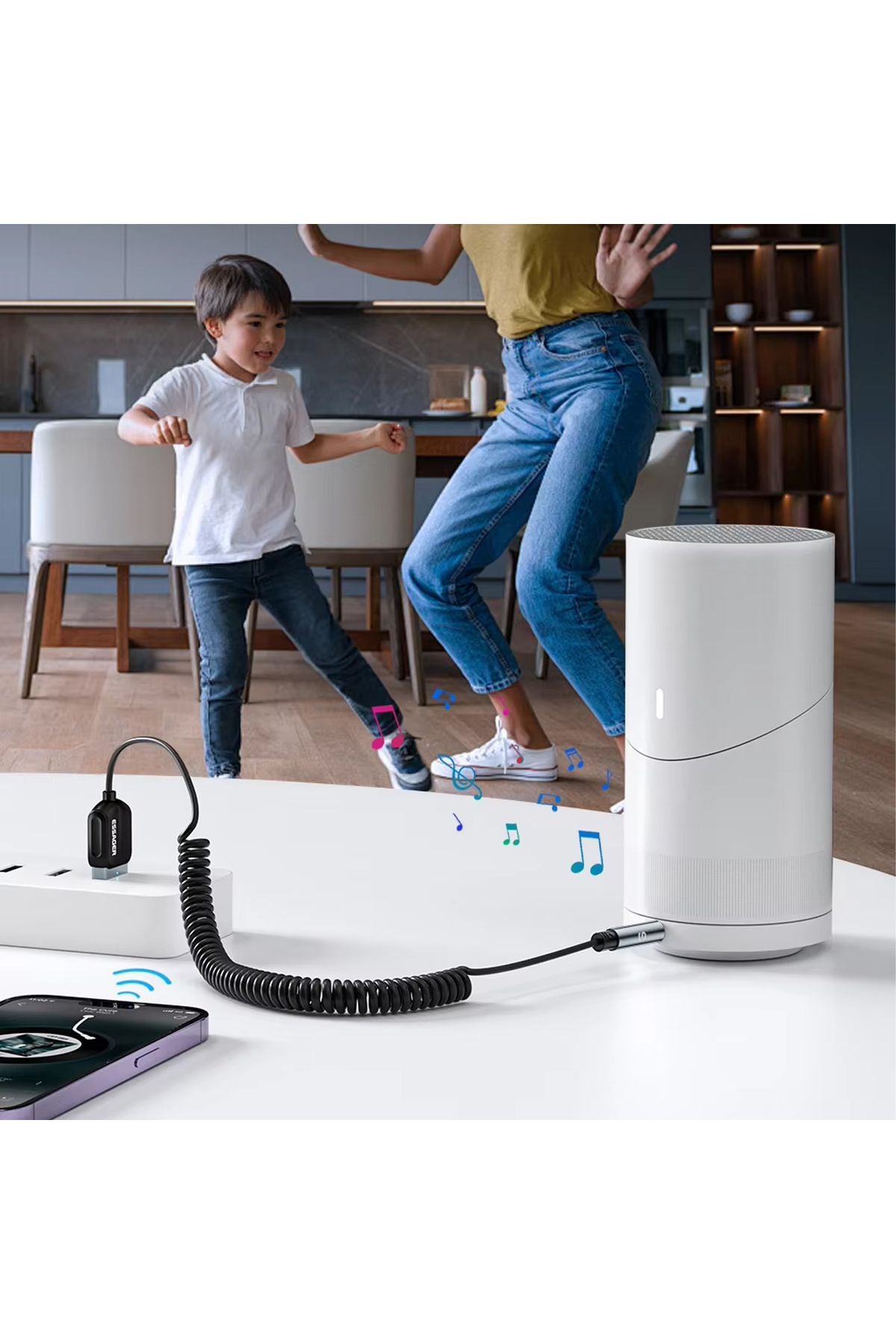 AUX - USB Bluetooth Yapma USB AUX Bluetooth Dönüştürcü Yapma Kiti Araç USB AUX Girişi Blutooth - Görsel 3
