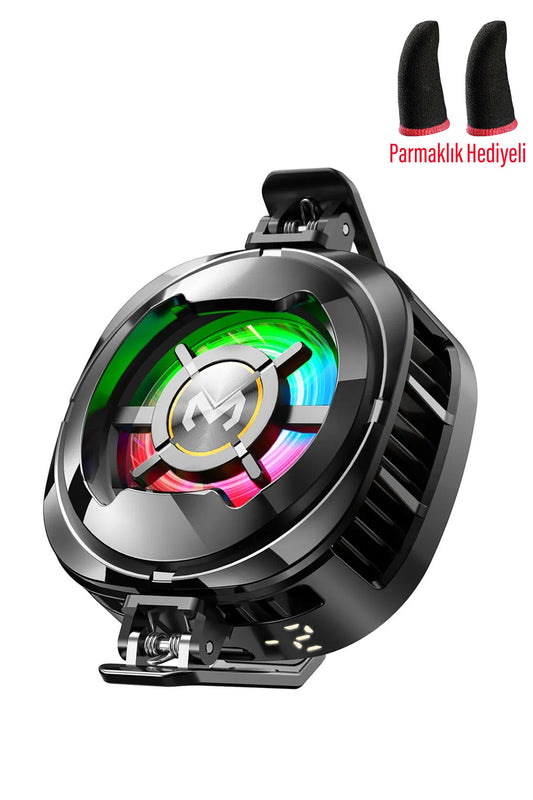 Oyuncu Telefon Hava Soğutma Fanı 3 Kademe Radyatör Fan Telefon Soğutucu Tak Çalıştır Magsafe - Görsel 2