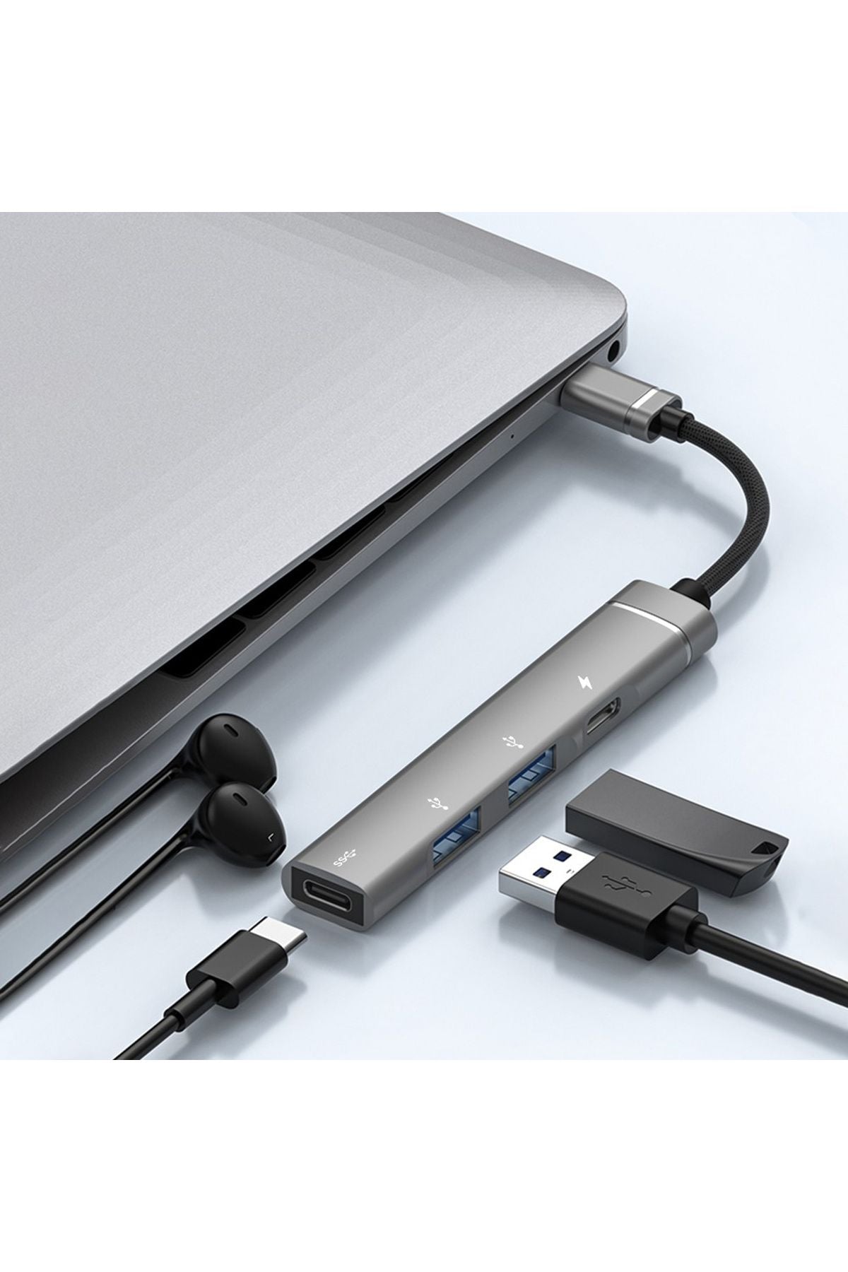 4IN1 Type C Çevirici USB Dönüştürücü Çoklayıcı Tablet Bilgisayar Telefon Type-C USB Çoklayıcı HUB