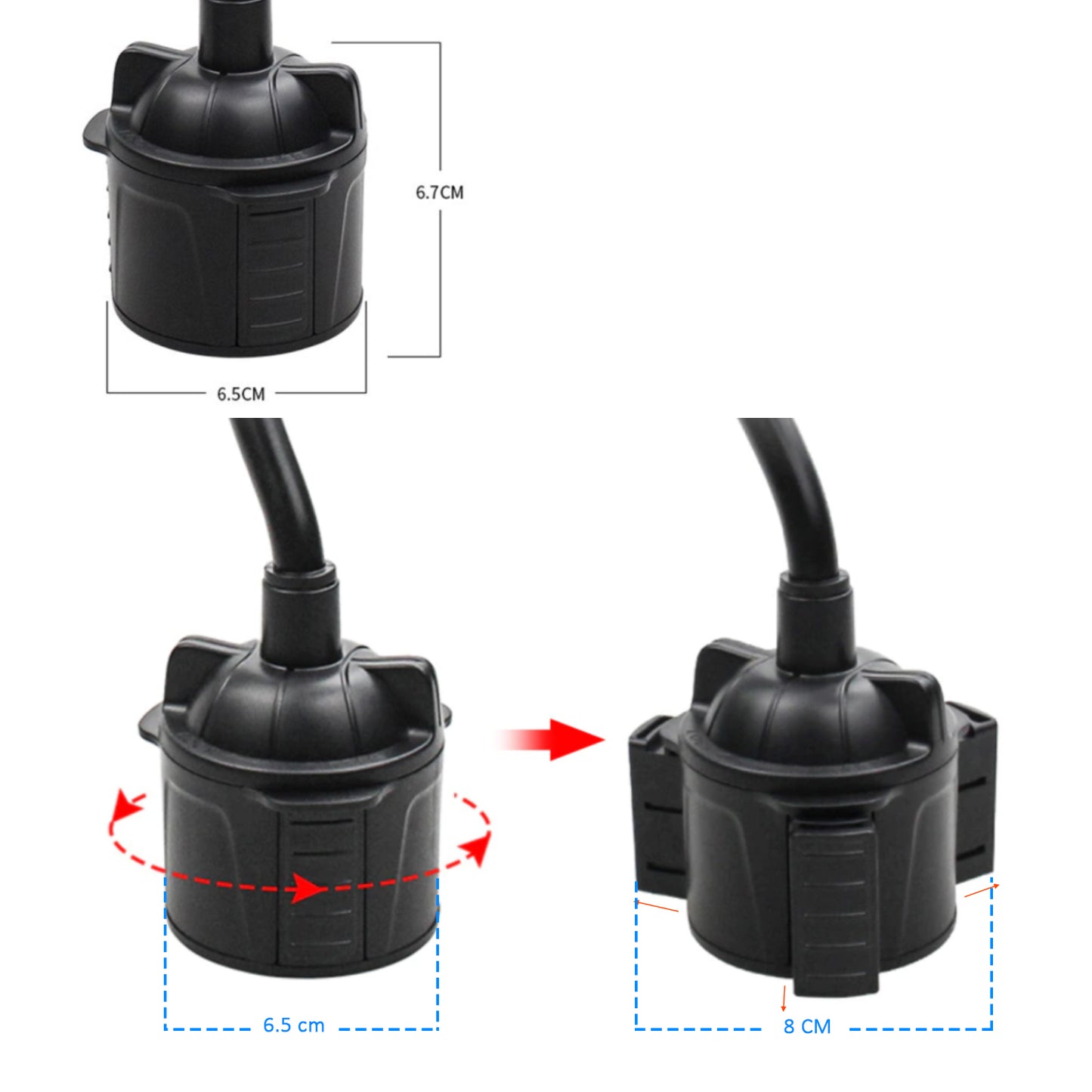 Araç Bardaklık Telefon Tutucusu Sunix HLD-09