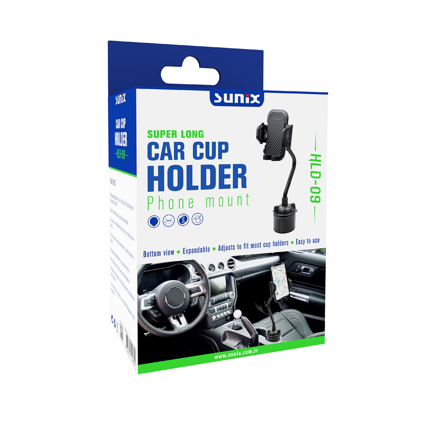 Araç Bardaklık Telefon Tutucusu Sunix HLD-09