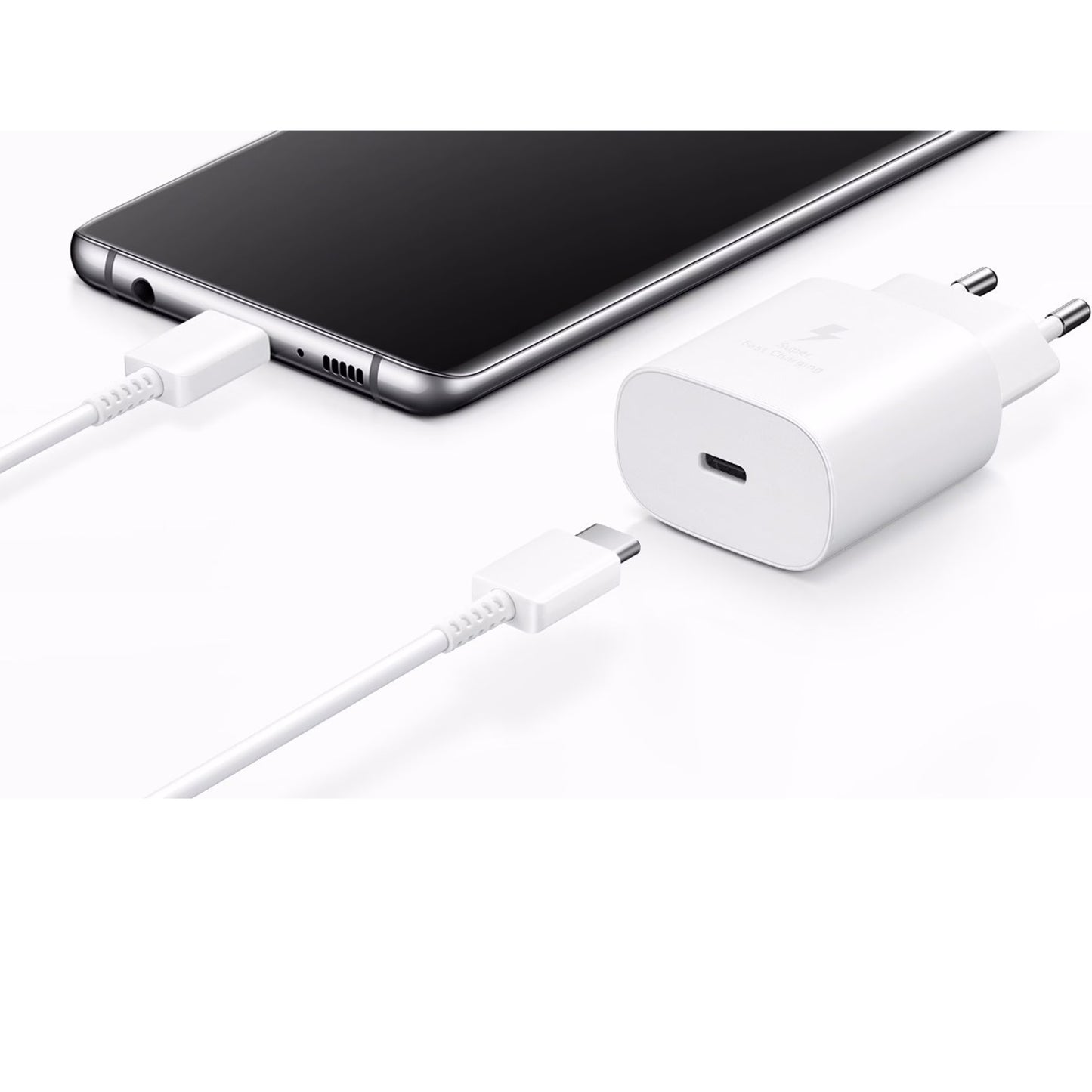 Samsung EP-TA800 Type-C Şarj Aleti 25W ve Type C Kablo Samsung EP-TA800XWEGWW