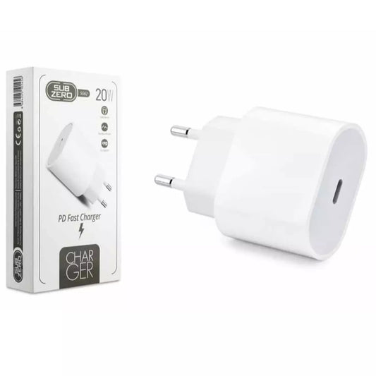 PD 20W Hızlı Tek Başlık Subzero SG62 Apple iPhone iPad Uyumlu Hızlı Şarj Aleti