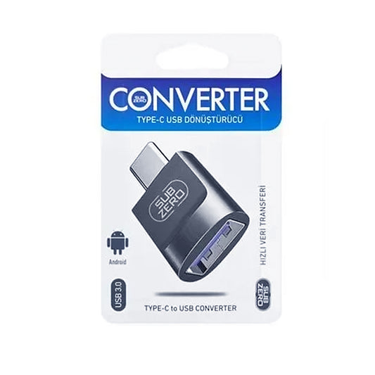Type-C Çevirici USB 3.0 Hızlı OTG Veri Aktarıcı Type C Dönüştürücü Subzero